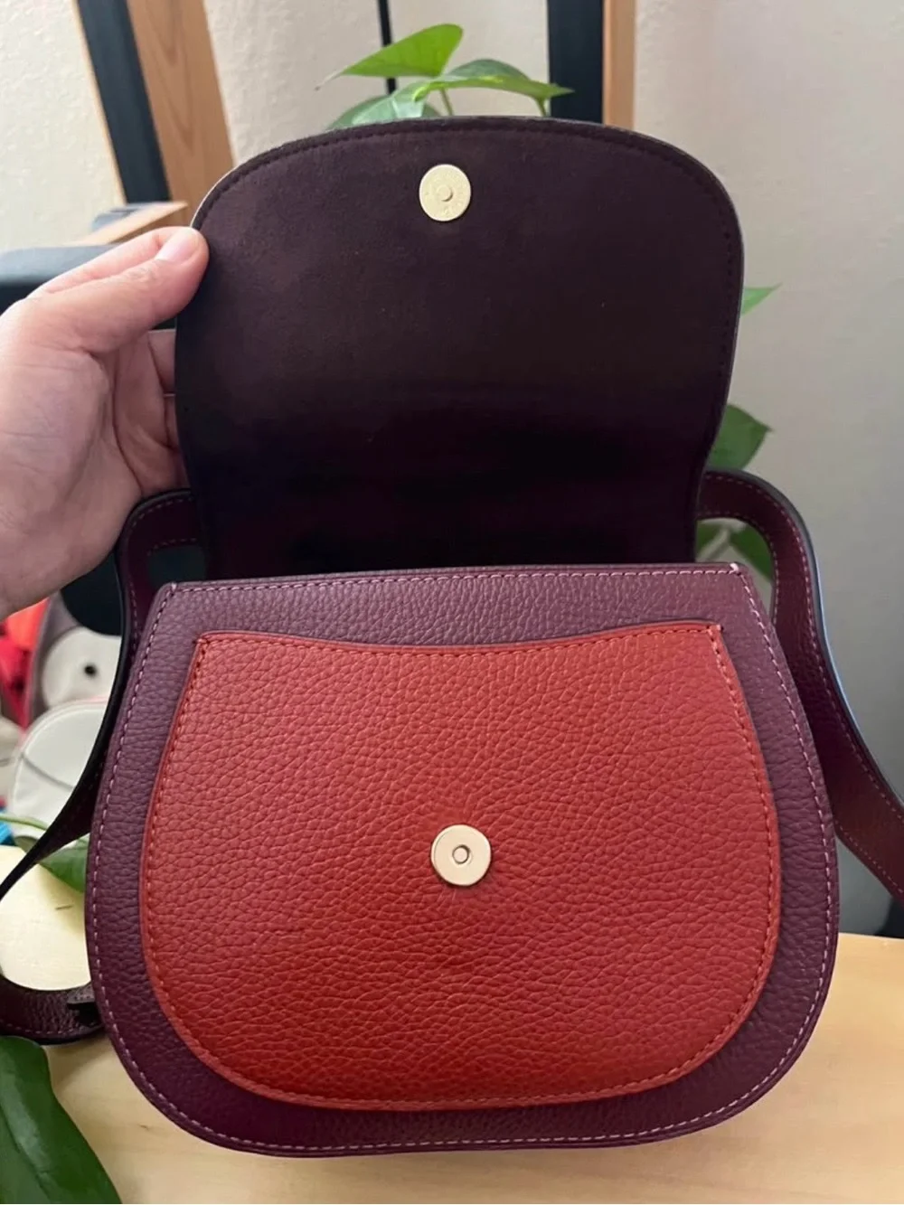 NWT COACH REMI SADDLE BAG IN COLORBLOCK ROSE MULTI MSRP $350